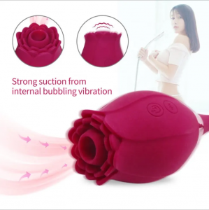 Rose sucking vibrator