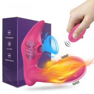 Wireless Remote Control Heating Modes Panty Vibrator Clitoral Sucker