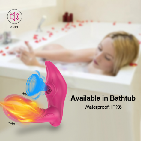 Wireless Remote Control Heating Modes Panty Vibrator Clitoral Sucker