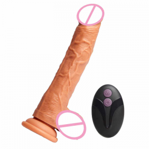 Remote Control Telescopic Vibrating G Spot Anal Dildo