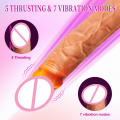 Remote Control Telescopic Vibrating G Spot Anal Dildo