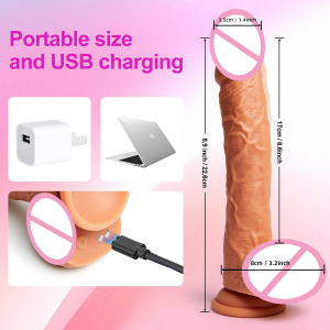 Remote Control Telescopic Vibrating G Spot Anal Dildo
