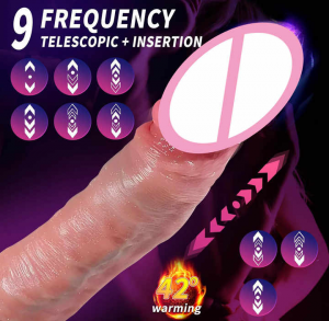 Remote Control Heating Thrusting Dildo