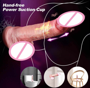 Remote Control Heating Thrusting Dildo