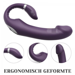 Dual Motors G Spot and Clit Stimulation Double Ended Head Dildo