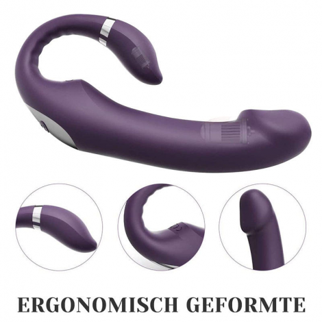 Dual Motors G Spot and Clit Stimulation Double Ended Head Dildo