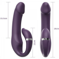 Dual Motors G Spot and Clit Stimulation Double Ended Head Dildo