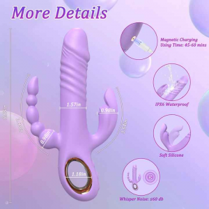 3 in 1 Thrusting Dildo
