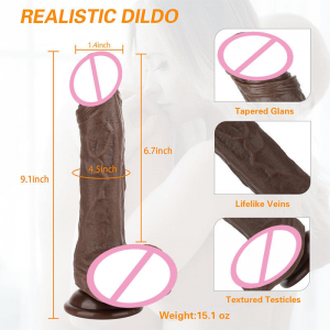 9.1Inch Vibrating Realistic Penis Dildo