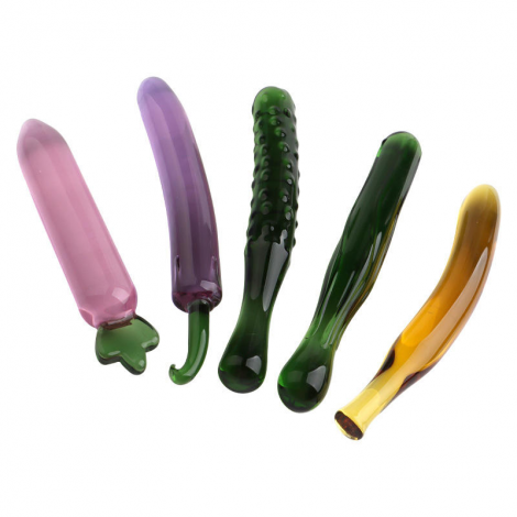 Glass Dildo For Women Various Vegetable Style