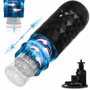 Electric Realistic Textured Male Stroker Toy