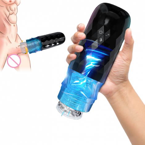 Electric Realistic Textured Male Stroker Toy