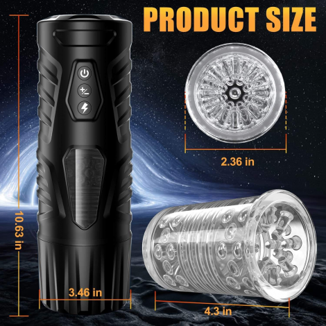 7 Frequency Sucking and Rotating Masturbate Cup
