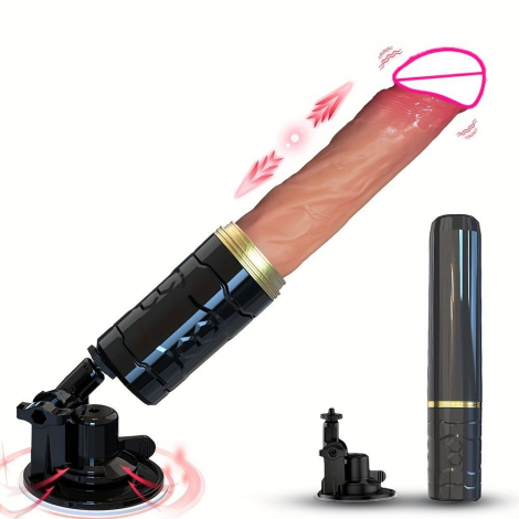 Suction Cup Thrusting Dildo Vibrator