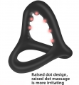 Three Ring Male Restraint Ring Scrotal Ring
