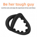 Three Ring Male Restraint Ring Scrotal Ring