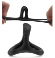 Three Ring Male Restraint Ring Scrotal Ring