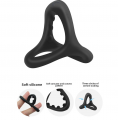 Three Ring Male Restraint Ring Scrotal Ring