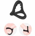 Three Ring Male Restraint Ring Scrotal Ring