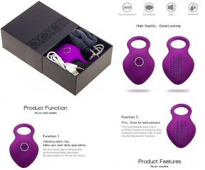 Cock Ring Vibrator For Penis Men