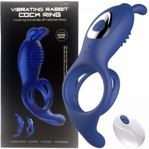 Rubber Rabbit Cock Ring For Men