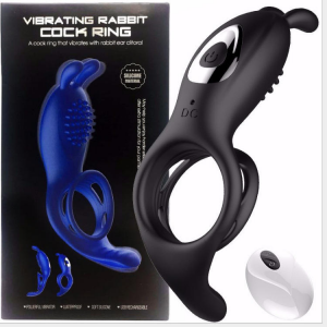 Rubber Rabbit Cock Ring For Men