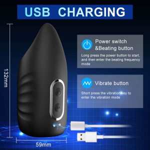 Prostate Aircraft Cup Masturbation Vibrator