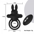 Silicone Goat Eye Cock Rings With Remote