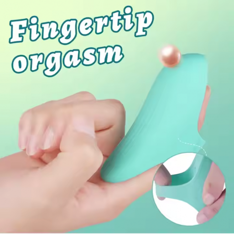 Finger sleeve vibrator for women