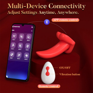 Realistic Tongue Wearable Vibrator