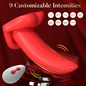 Realistic Tongue Wearable Vibrator