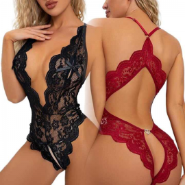 Lace Bodysuit Women's Underwear Mature Bandage Teddy Lingerie Erotic Women Sexy Lingerie