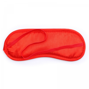 Red  Feather Erotic Eye Mask with Fuzzy Handcuffs