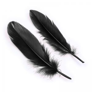 Black Feather Erotic Eye Mask with Fuzzy Handcuffs