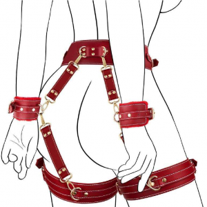 Adjustable Handcuffs Ankle Cuff Cross