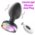 Wireless Colorful Light Anal Vibrator
