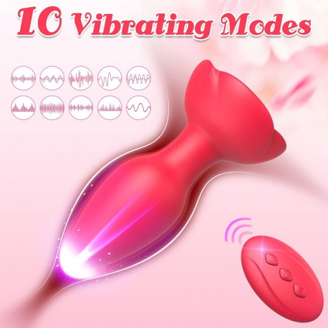 Rose Toy Buttplug Anal Vibrator
