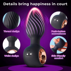 360° Rotation Silicone Anal Vibrator