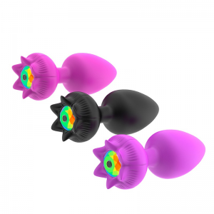 Rose Shaped Silicone Anal Plug