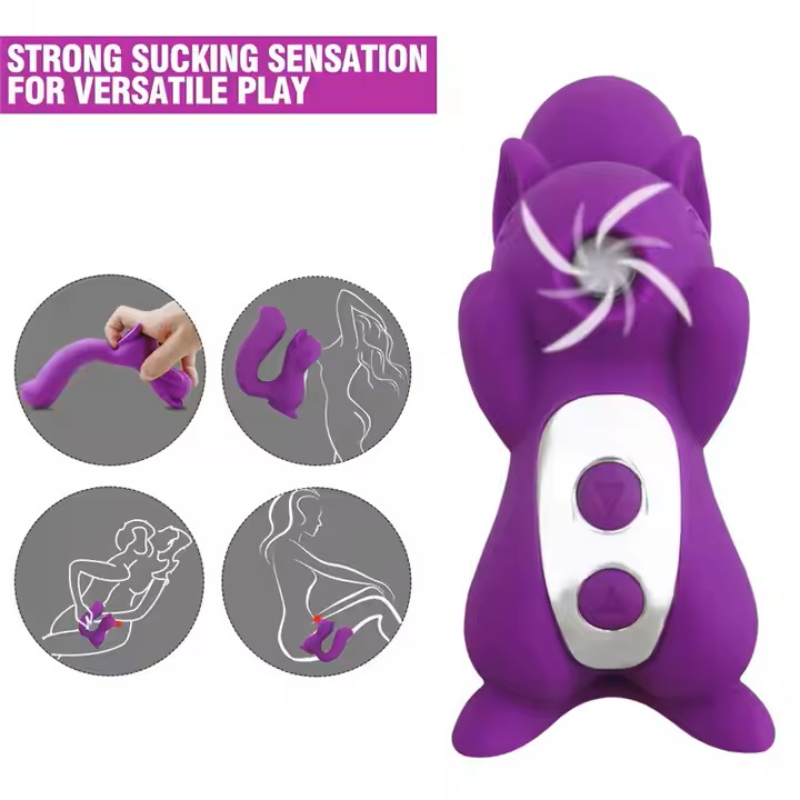 Squirrel Clitoral Sucking Dildo Vibrator