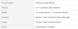 2 in 1 Clitoral Sucking Vibrato